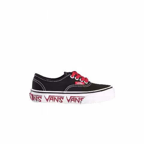 Vans Authentic Toddler 'Sketch Sidewall - Black Red'