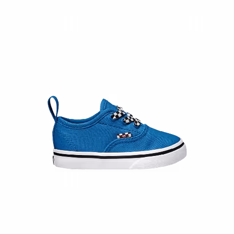 Vans Authentic Elastic Lace Toddler 'Check Lace - Victoria Blue'