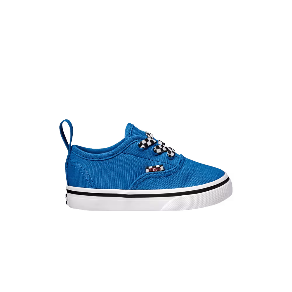 Vans Authentic Elastic Lace Toddler Check Lace - Victoria Blue