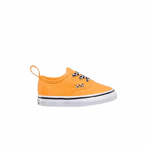 Vans Authentic Elastic Lace Toddler 'Check Lace - Orange Pop'