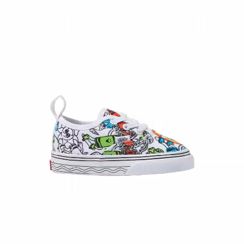 Crayola x Vans Authentic Elastic Lace Toddler 'Sketch Your Way'