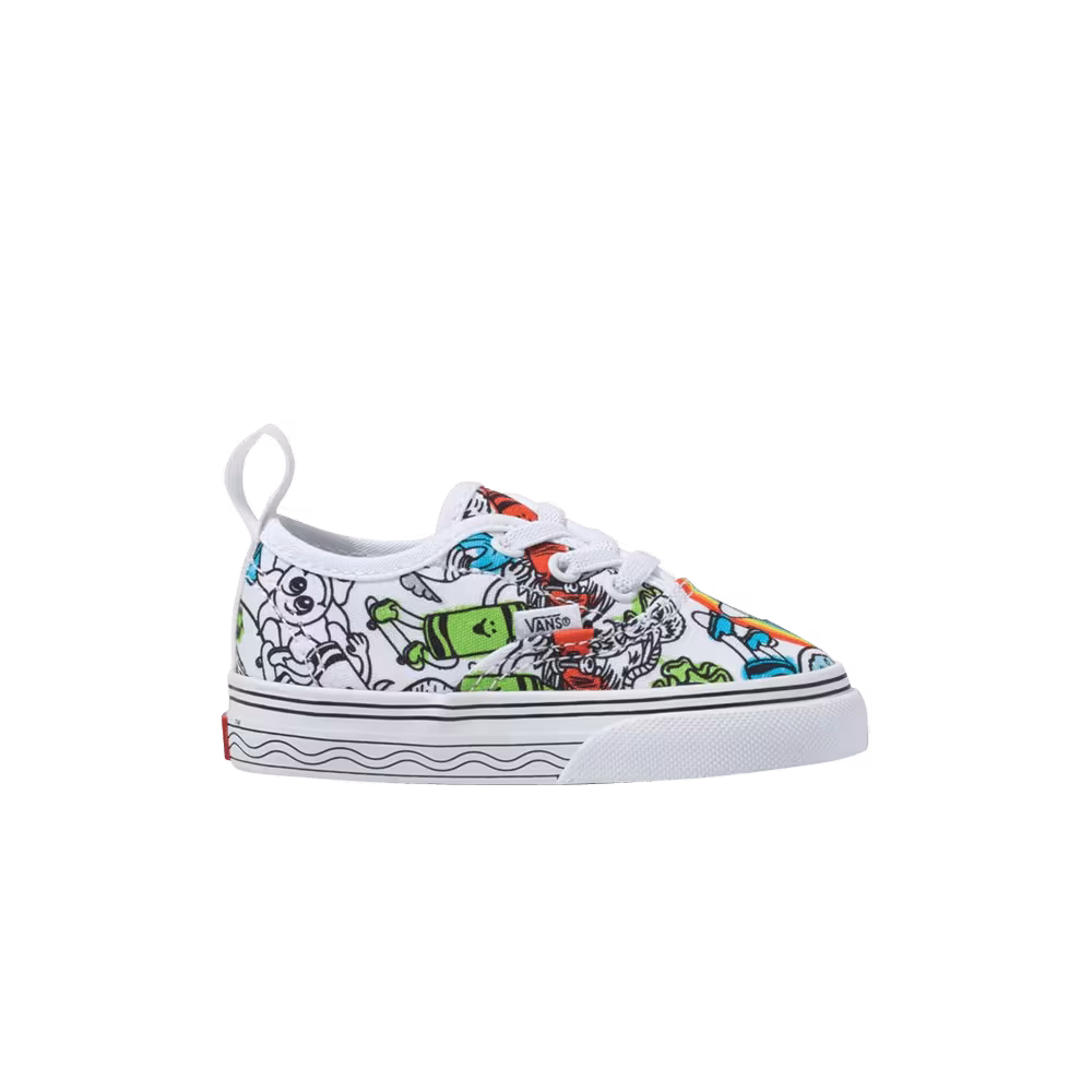Crayola x Vans Authentic Elastic Lace Toddler Sketch Your Way