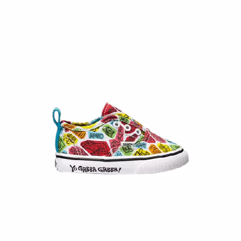 Yo Gabba Gabba x Vans Authentic Velcro Toddler 'Multi Face White'