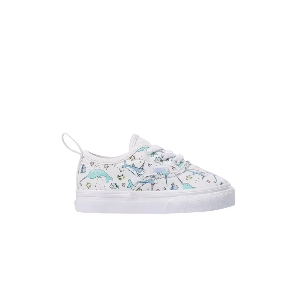 Vans Authentic Elastic Toddler Shark Party