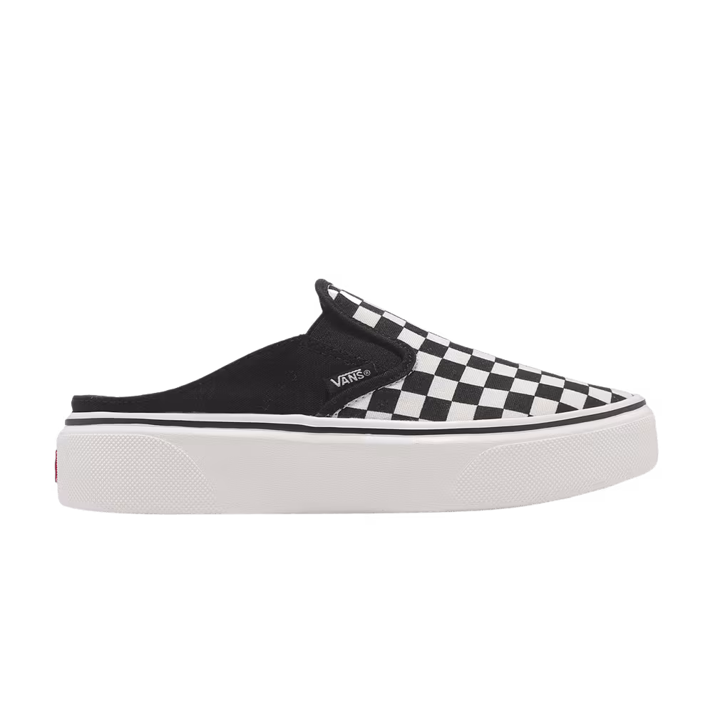 Vans V98 Mule Hover Slip-On Black White Checkerboard