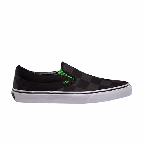Vans Classic Slip-on (Captain Fin) Checkerboard Black
