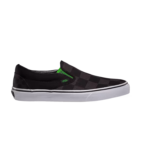 Vans Classic Slip-on (Captain Fin) Checkerboard Black