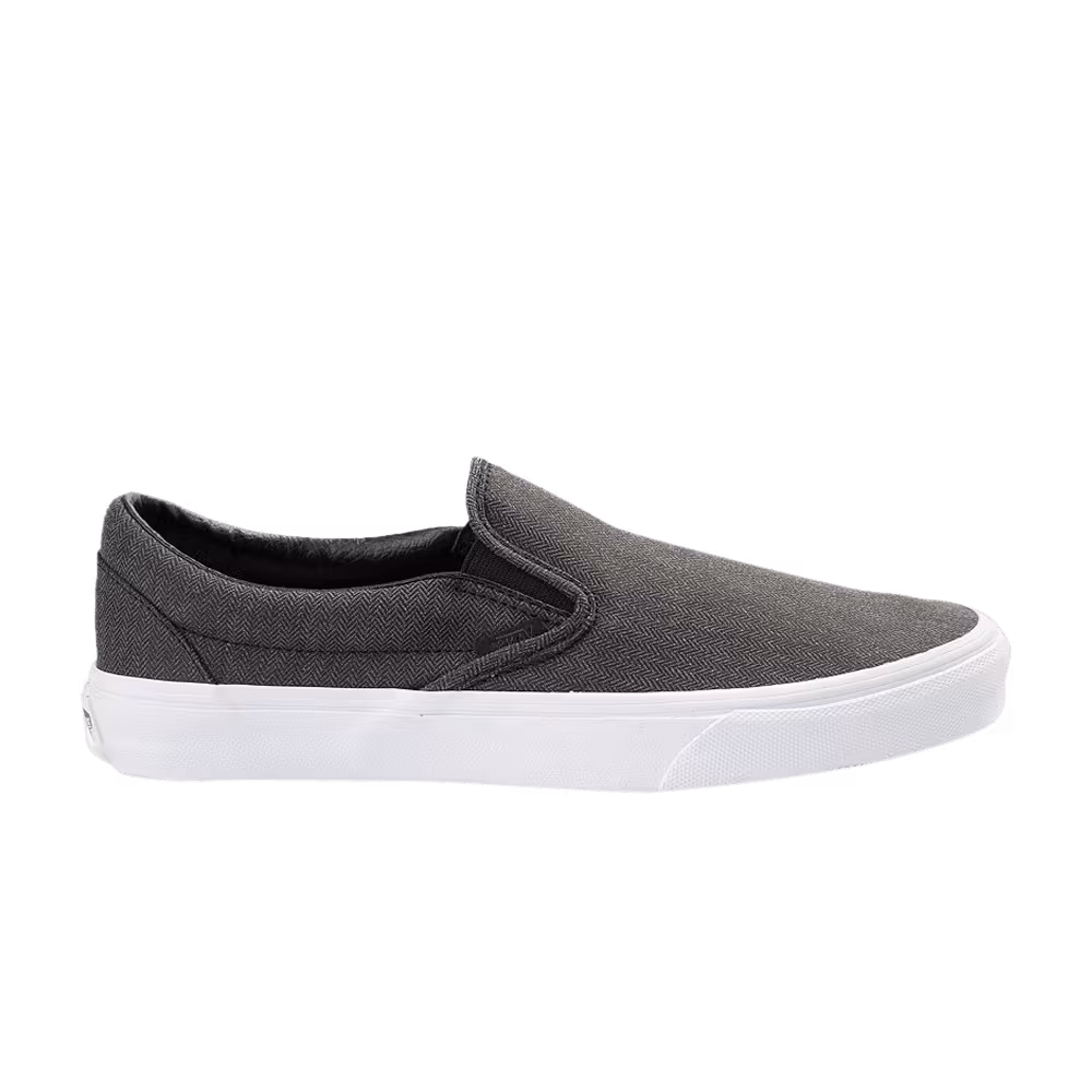 Vans Classic Slip-On Herringbone - Black