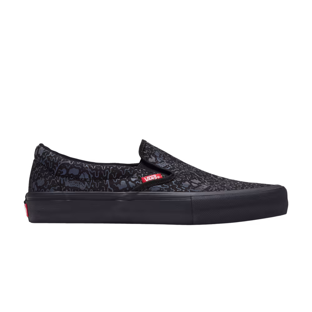 Sketchy Tank x Vans Slip-On Pro Black Reflective