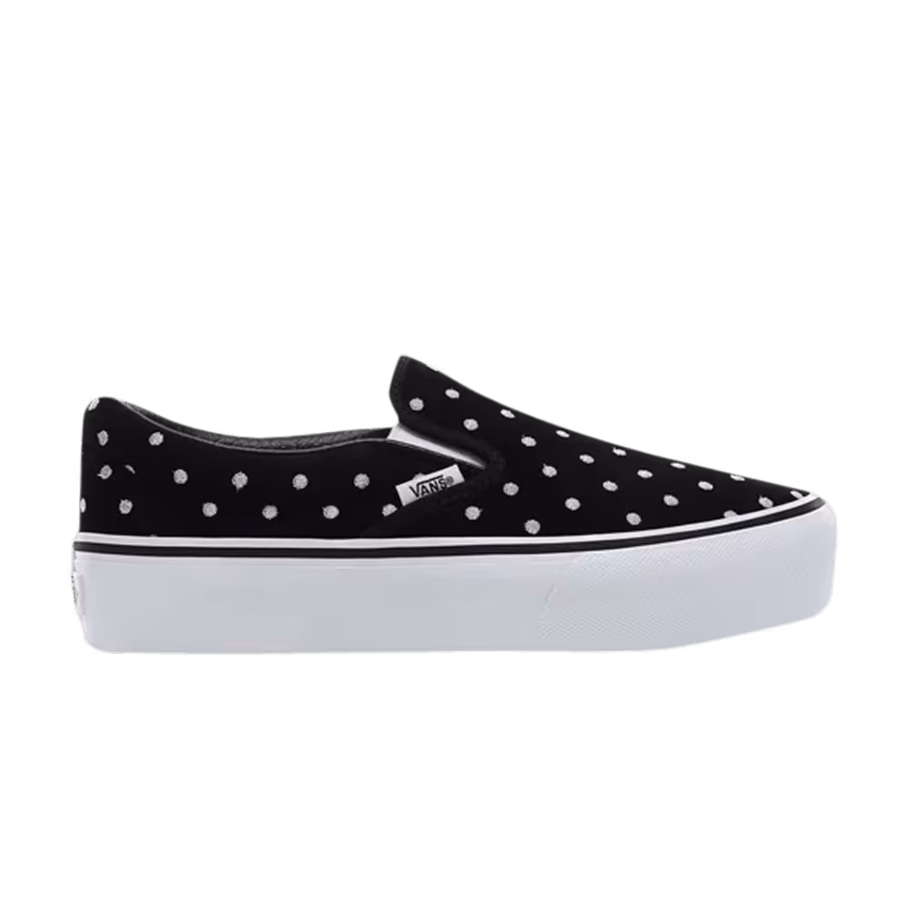 Vans Classic Slip-On Suede Polka Dot