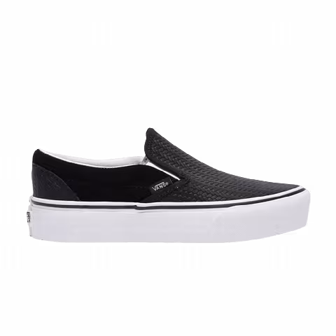 Vans Classic Slip-On Platform 'Suede Embossed - Black'