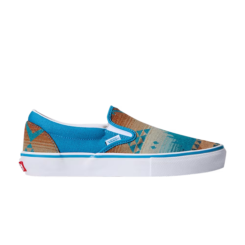 Van Doren Approved x All Nations Skate x Vans Slip-On Blue Moon