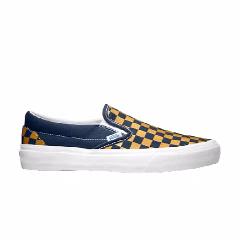 Vans Classic Slip-on Checkerboard Dress Blue/ Sunflower