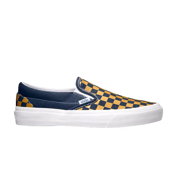 Vans Classic Slip-on Checkerboard Dress Blue/ Sunflower