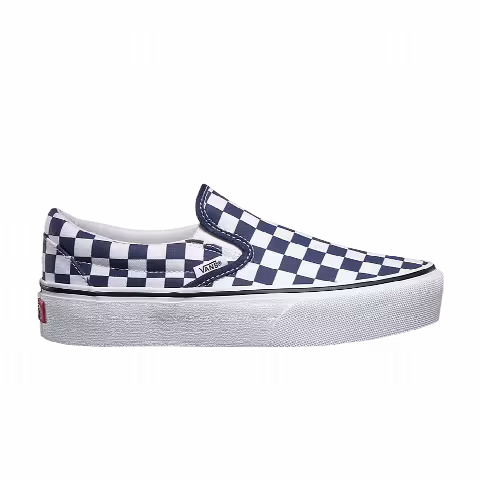 Vans Classic Slip-On Platform 'Checkerboard - Medieval Blue'