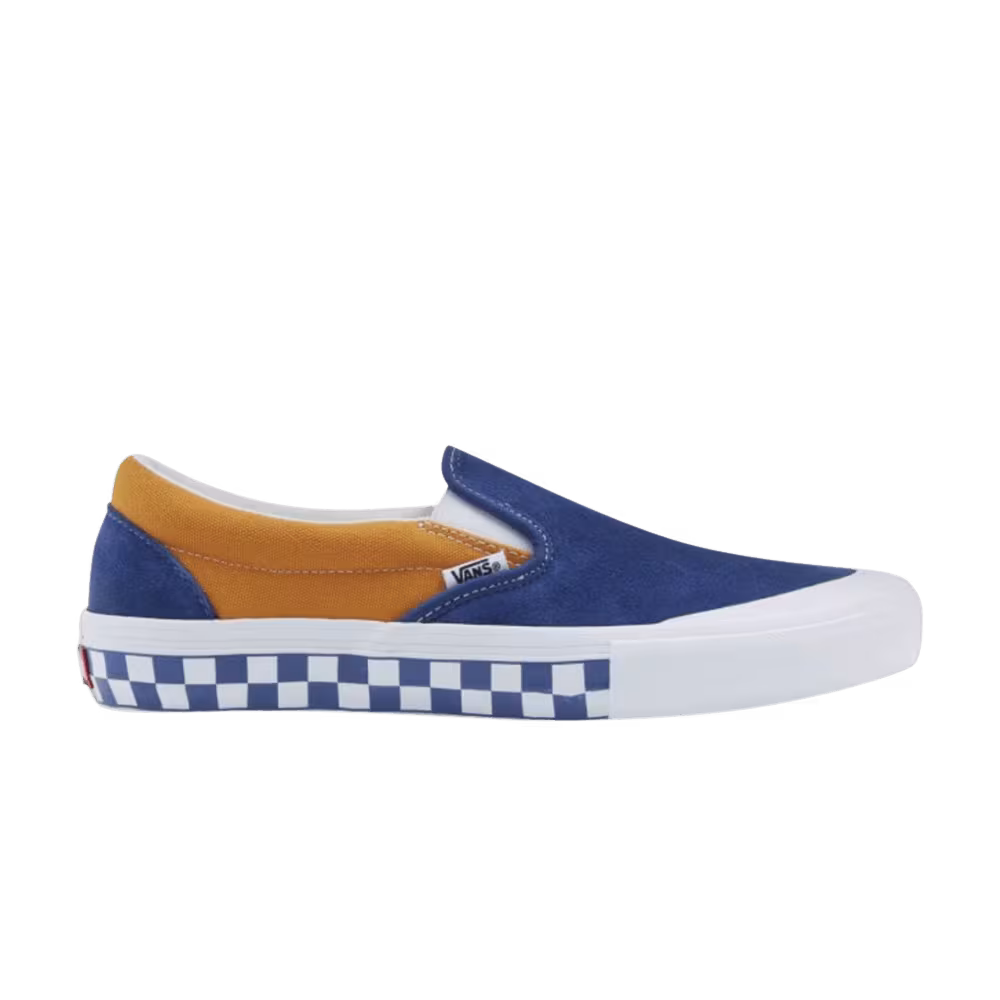 Vans Slip-On Pro Checkerboard - True Navy Sunflower