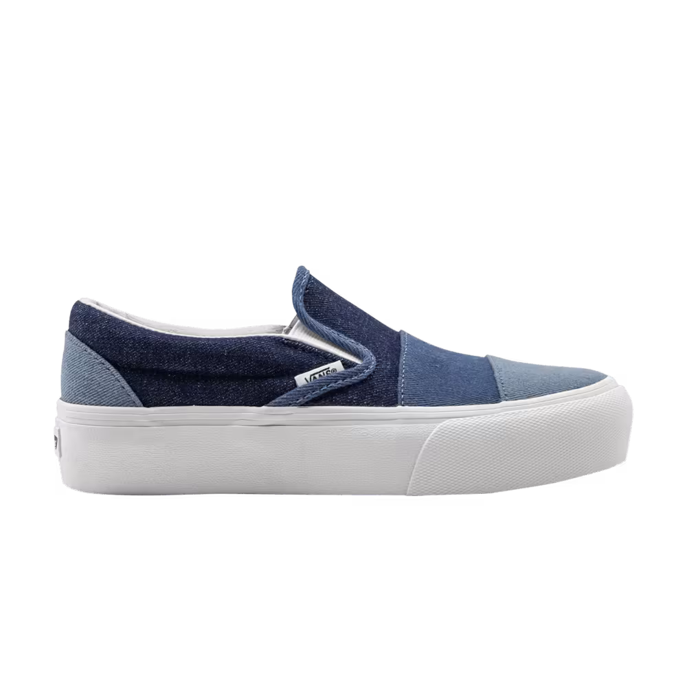 Vans Slip-On Platform SF Patchwork Denim