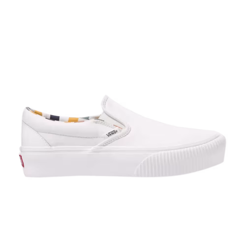 Vans Karina Rozunko x Slip-On Platform SF Patent Marshmallow
