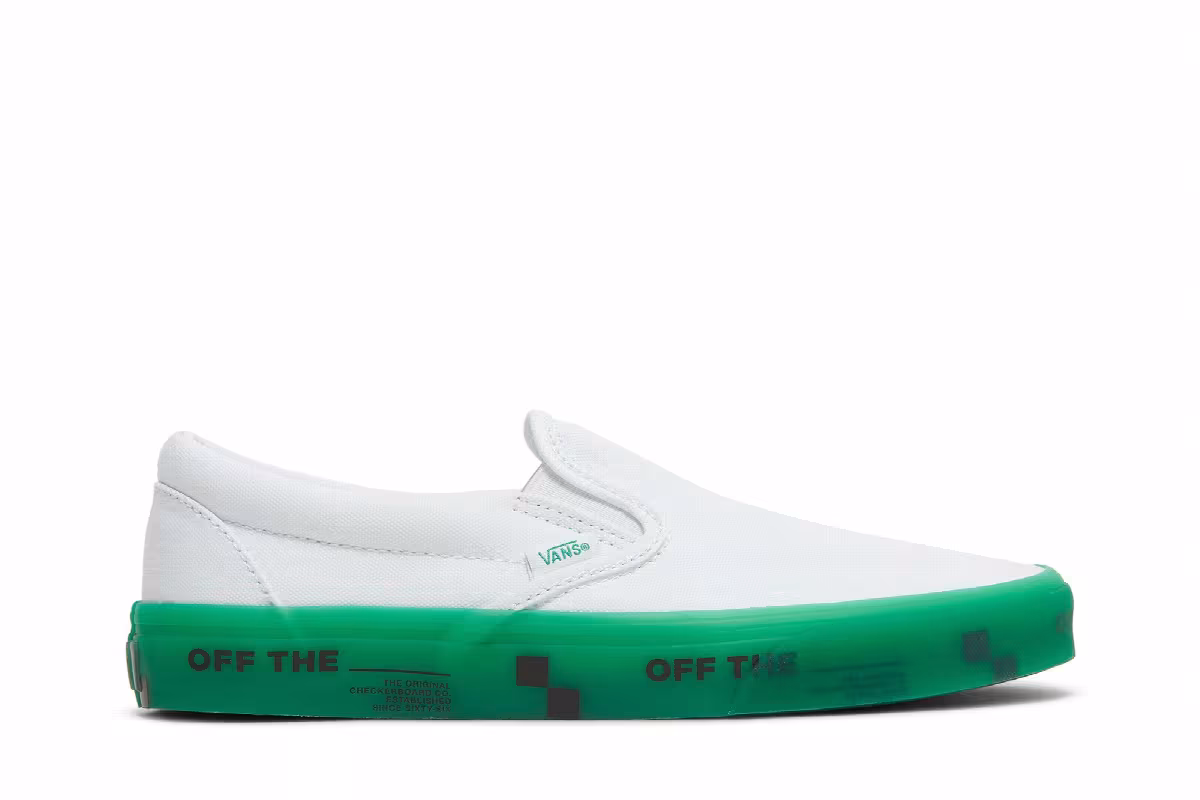 Vans Classic Slip-On OTW Foxing - Translucent Green, view 2