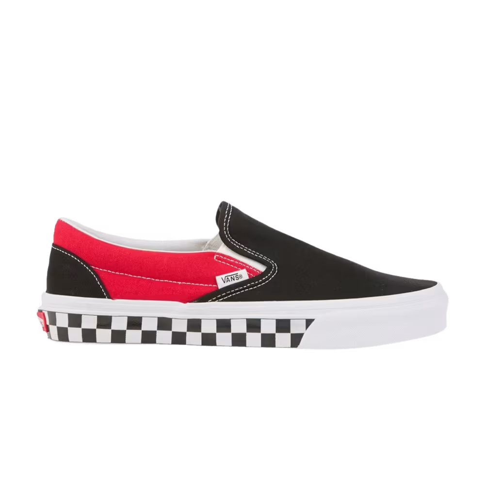 Vans Classic Slip-On BMX Checkerboard - Black Racing Red