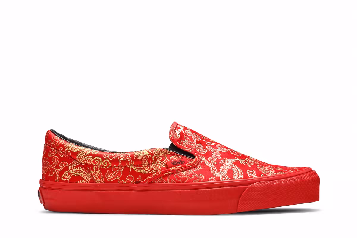 Opening Ceremony x Vans Classic Slip-On OG Red Dragon, view 2