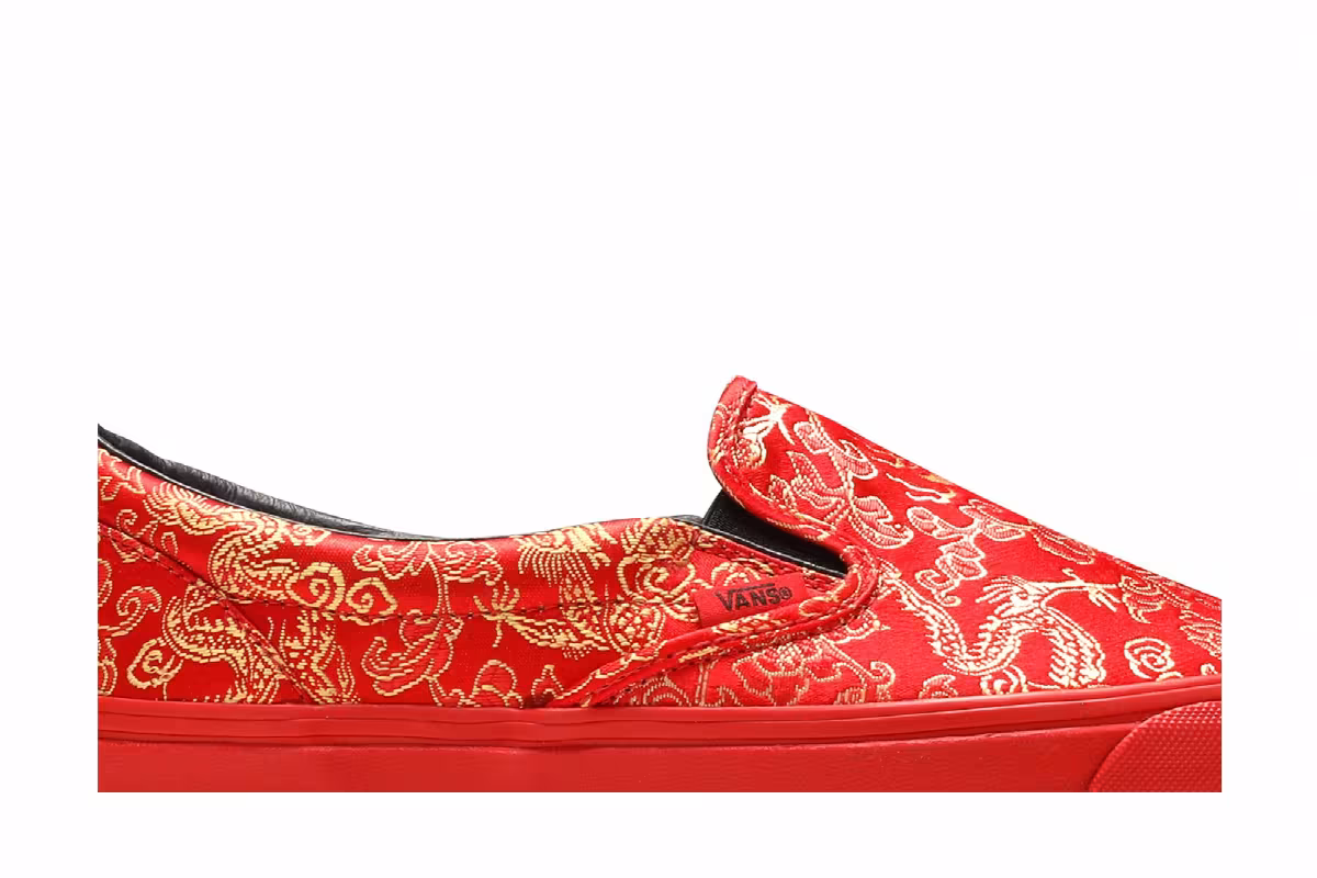 Opening Ceremony x Vans Classic Slip-On OG Red Dragon, view 3