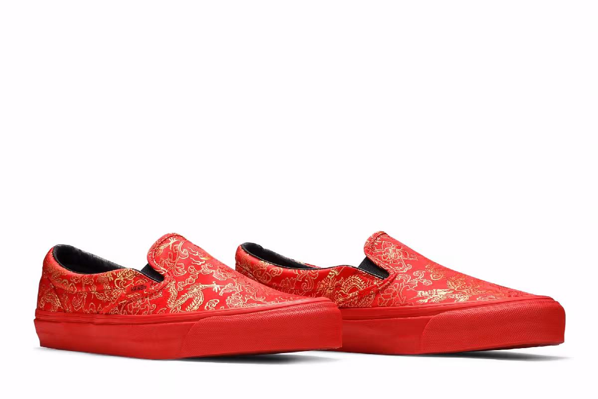 Opening Ceremony x Vans Classic Slip-On OG Red Dragon, view 9