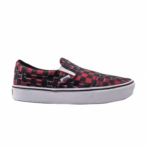 Vans Comfycush Slip-On 'Plaid Checkerboard - Red'