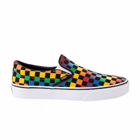 Vans Classic Slip-On 'Rainbow Checkerboard - Black'