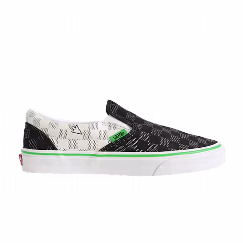 Slip-On 'Vanscii - Black White Green'