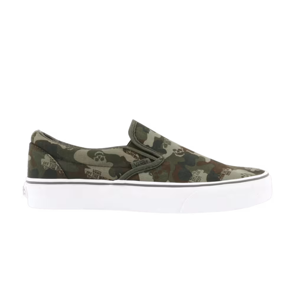 Vans Classic Slip-On skull turtle camo