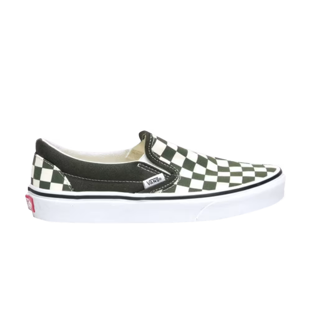 Vans Classic Slip-On Forest Night Checkerboar