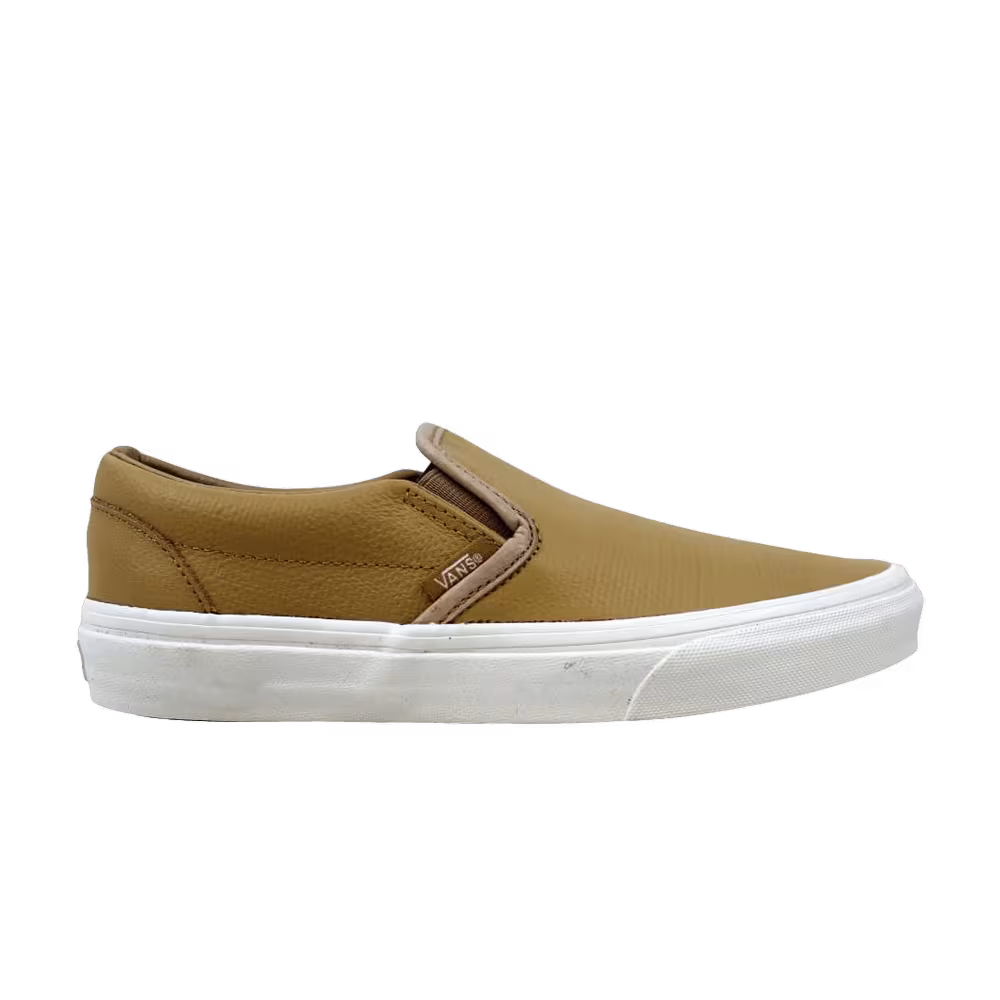 Vans Classic Slip-On Embossed Leather Tan
