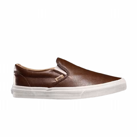 Vans Classic Slip-On Lux Leather 'Shaved Chocolate'