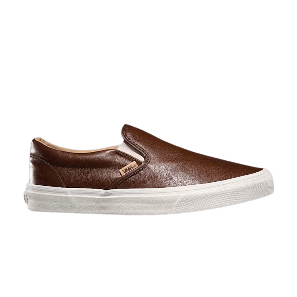 Vans Classic Slip-On Lux Leather Shaved Chocolate