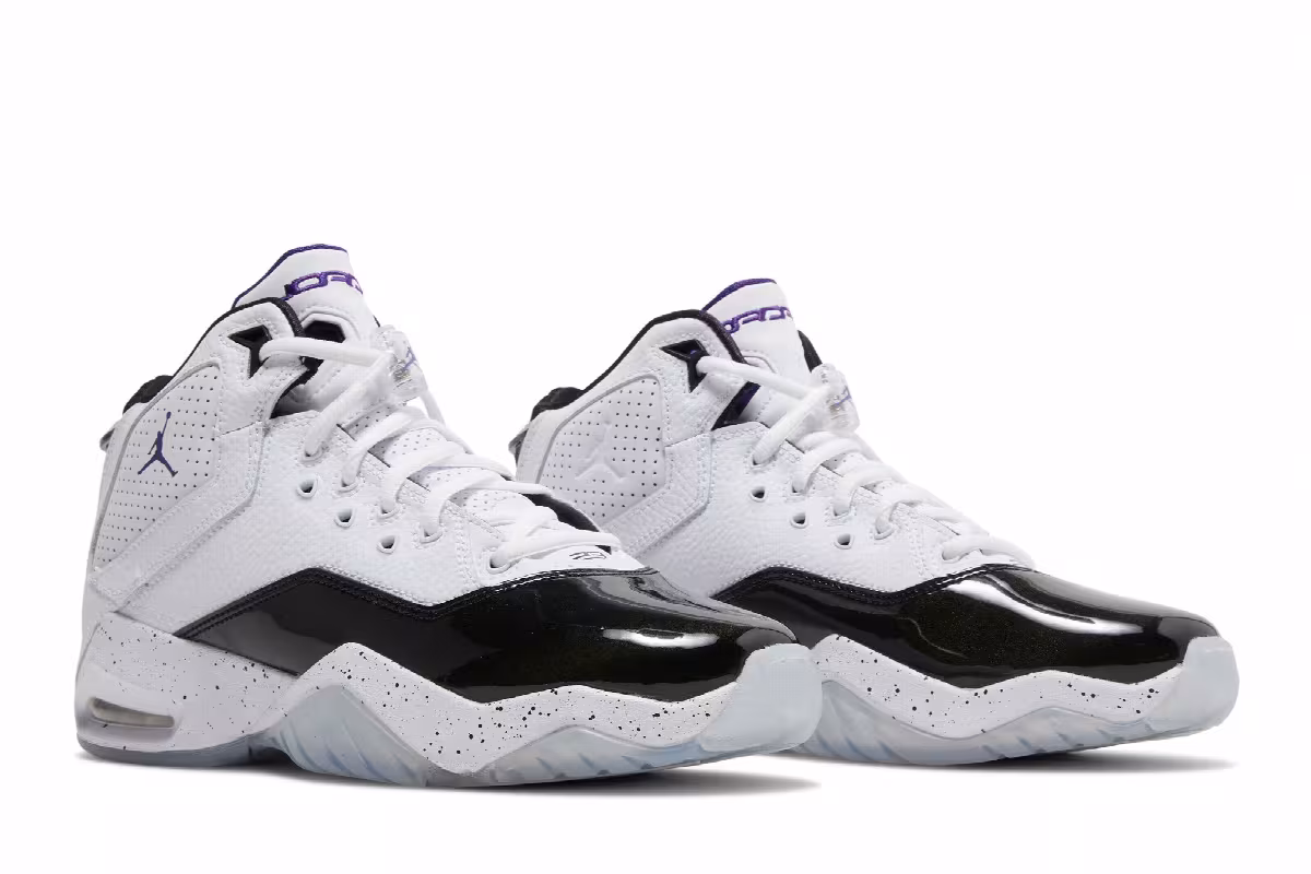 Air Jordan B'Loyal GS White Court Purple, view 9