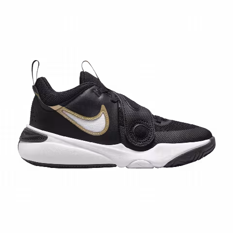 Nike Team Hustle D11 GS 'Black Metallic Gold'