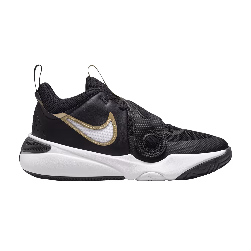 Nike Team Hustle D11 GS Black Metallic Gold
