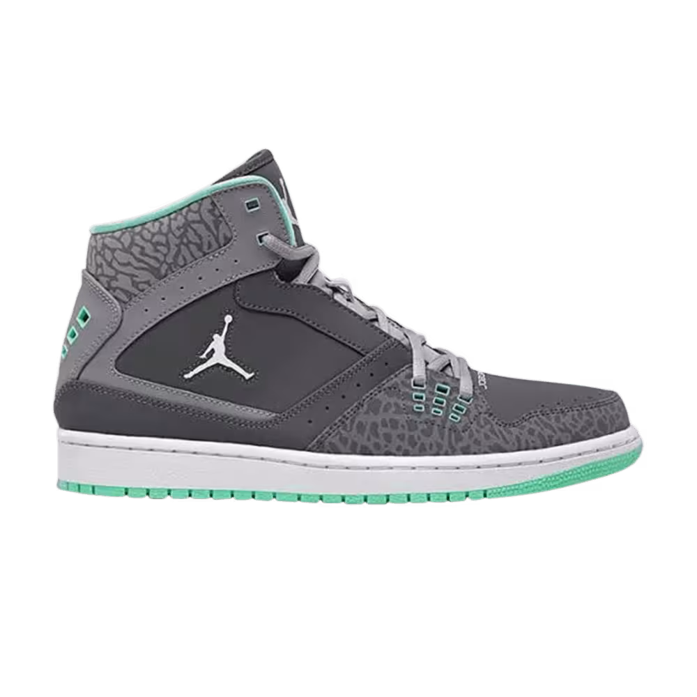 Air Jordan 1 Flight Grey Green Glow