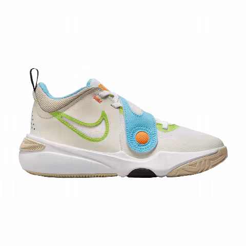 Nike Team Hustle D11 GS 'Pale Ivory Action Green'