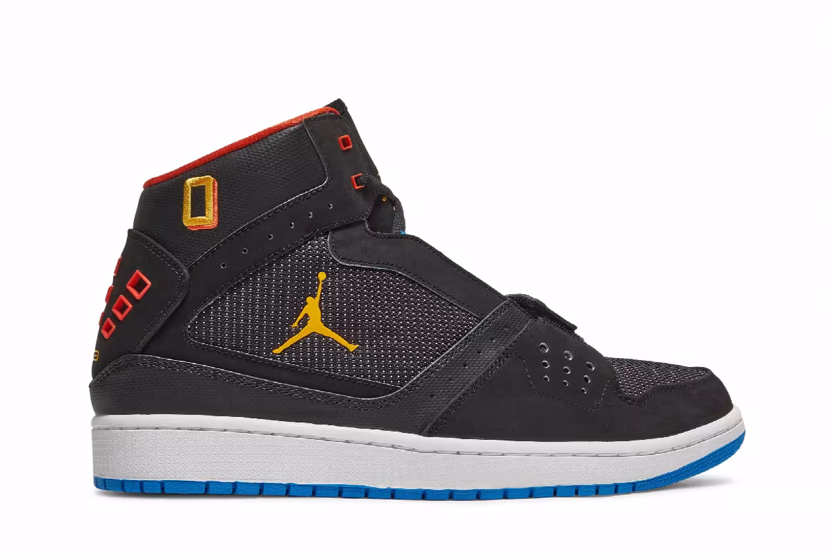 Air Jordan 1 Flight Strap Black Team Orange, view 2