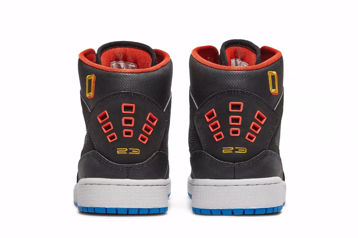 Air Jordan 1 Flight Strap Black Team Orange, view 7