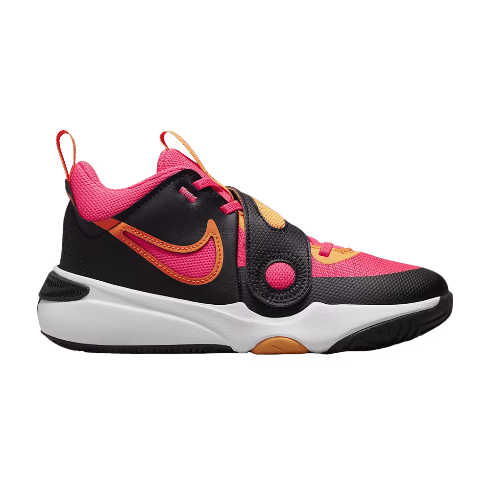 Nike Team Hustle D11 GS Black Hot Punch