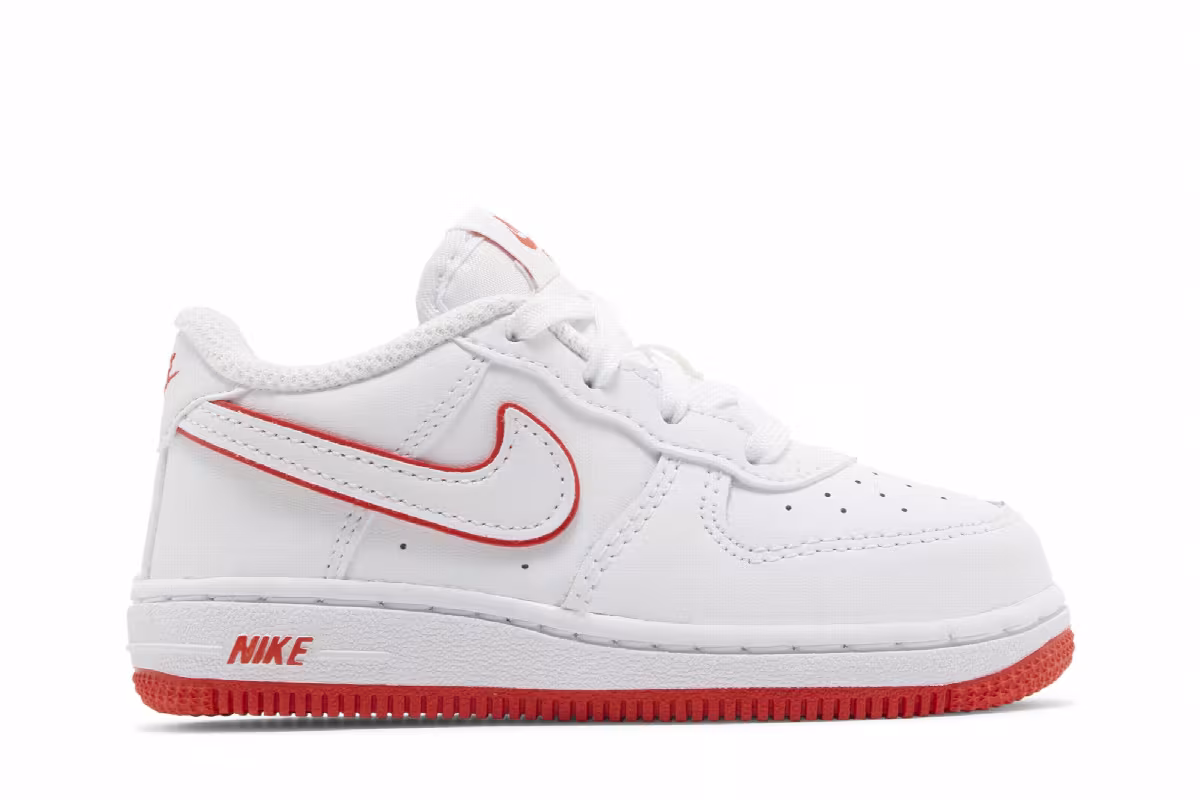 Nike Force 1 Low TD White Picante Red, view 2