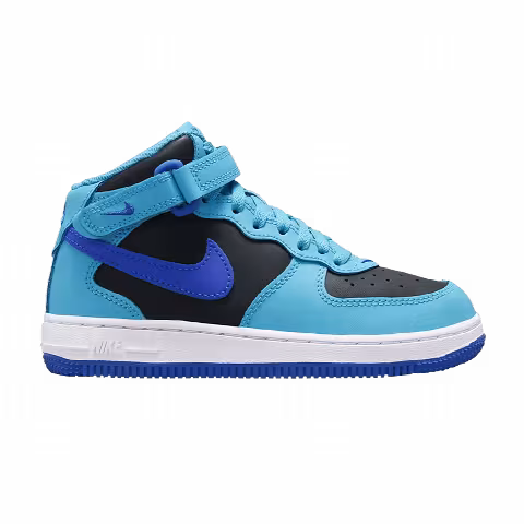 Nike Force 1 Mid LE PS 'Blue Lightning Black'