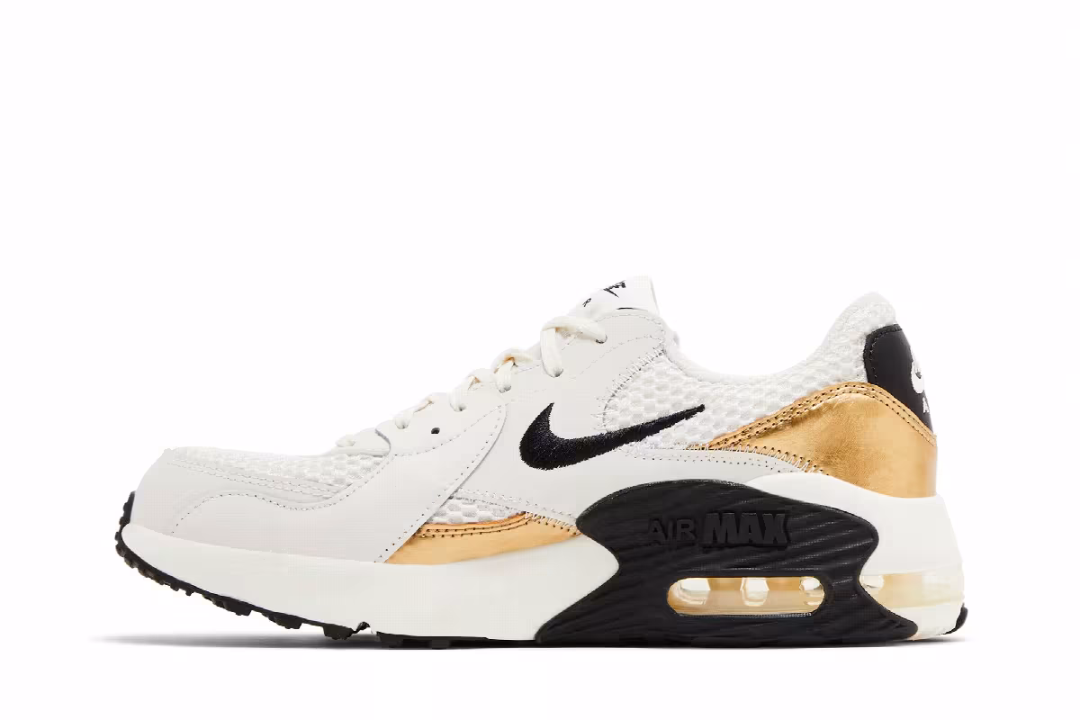Nike Women's Air Max Excee Phantom Metallic Gold, view 4