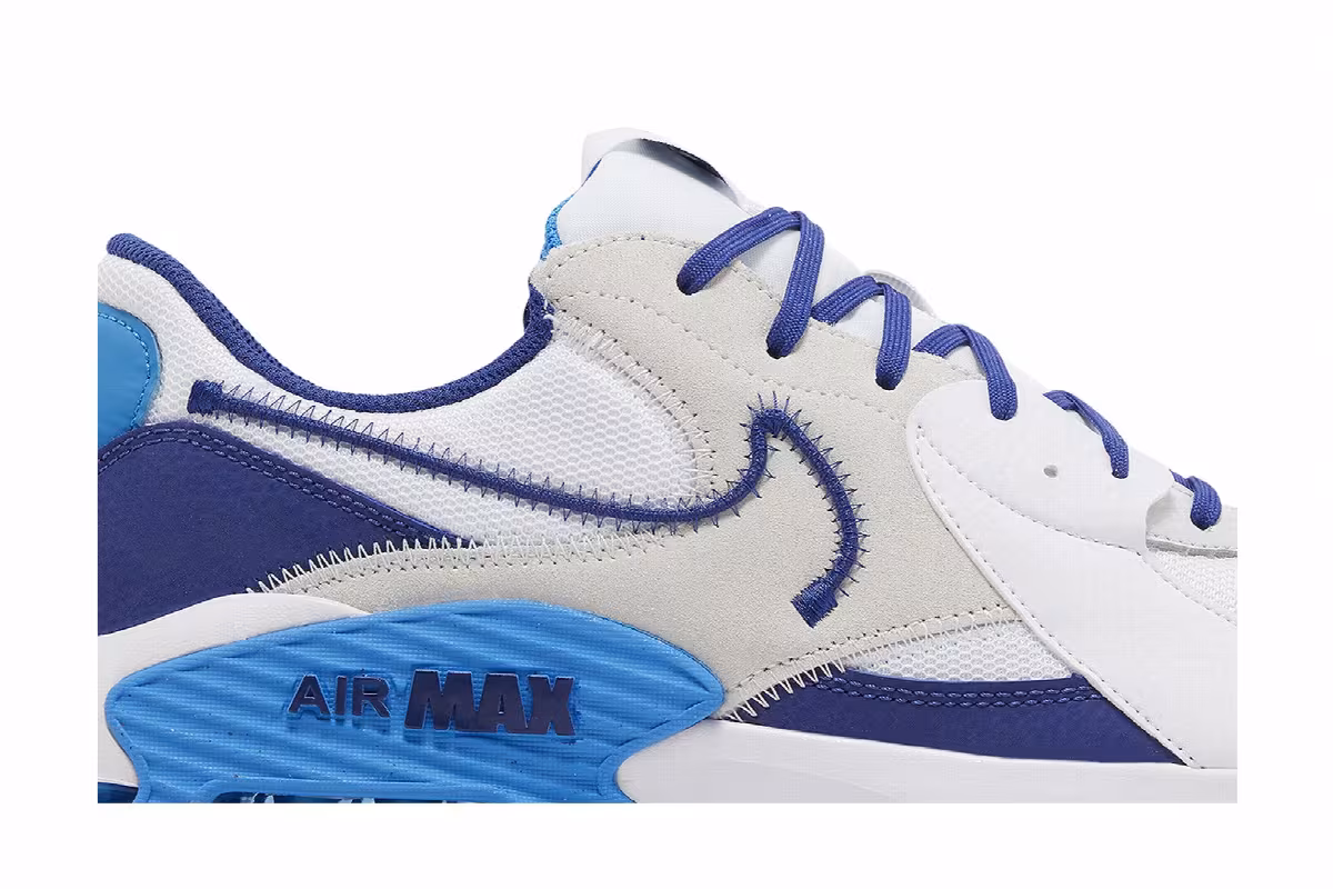Nike Air Max Excee White Deep Royal Blue, view 3