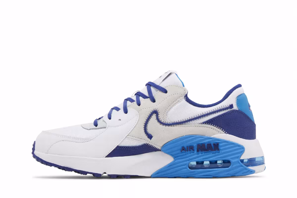 Nike Air Max Excee White Deep Royal Blue, view 4