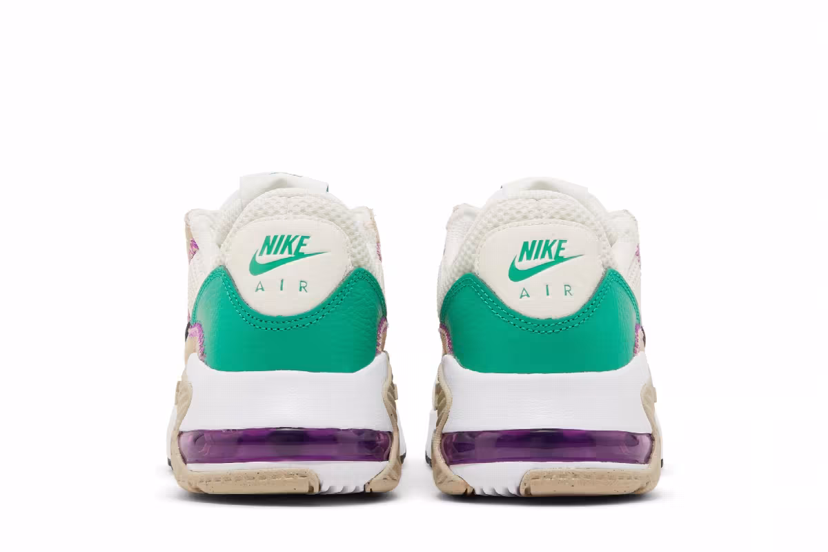 Nike Women's Air Max Excee Sanddrift Green Fuchsia, view 7