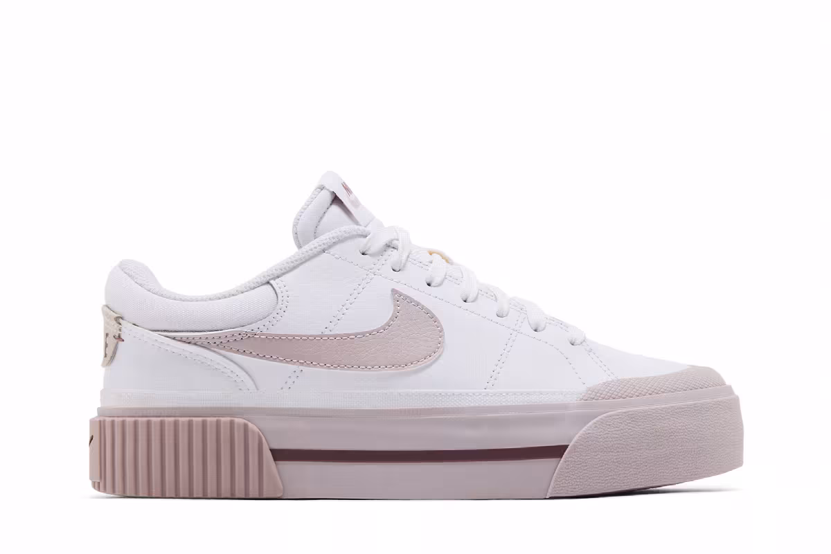 Nike Women's Court Legacy Lift White Smokey Mauve, view 2